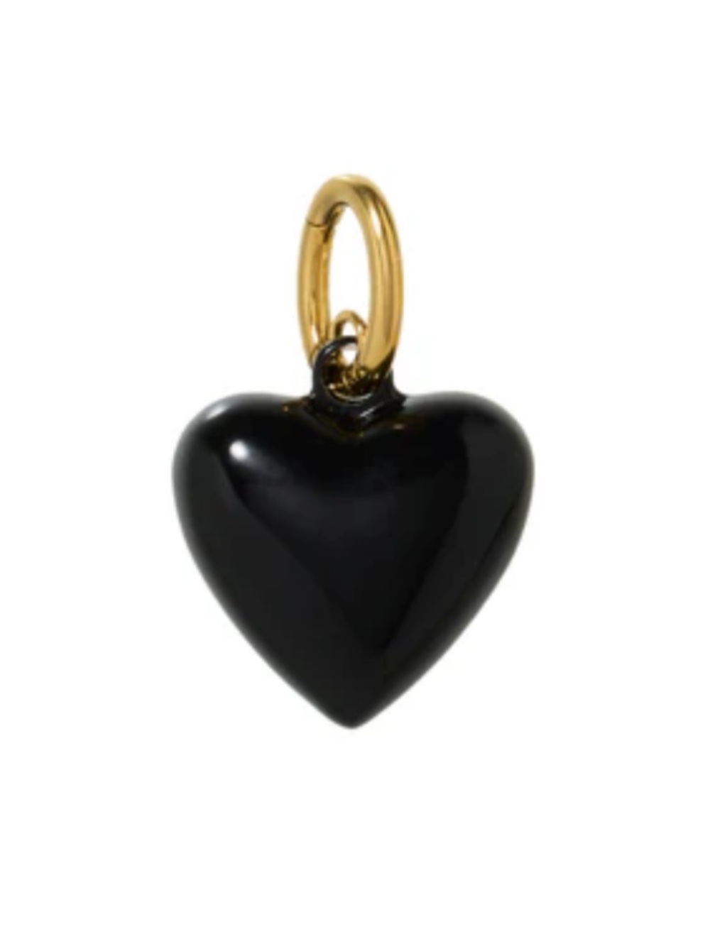 Roxanne Assoulin The Mini Puffy Heart Charm - Black
